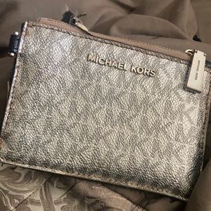Girl wallet Michael Kors grey and black
